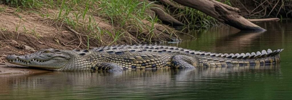 Crocodile in Dudhwa