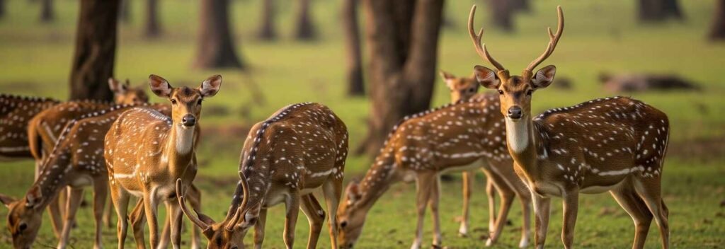 Spotted deer in Dudhwa