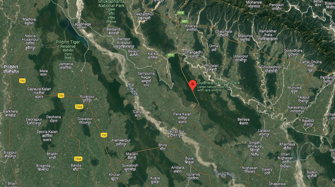 dudhwa national park area map.png